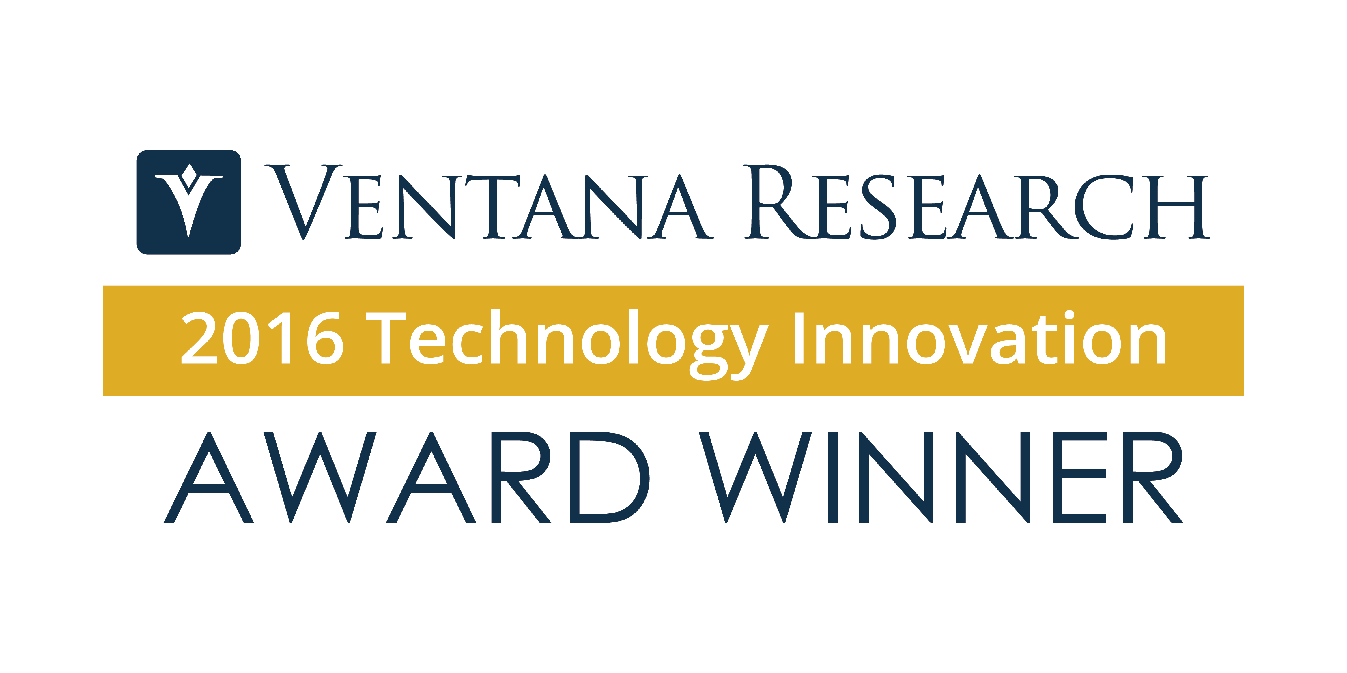 VentanaResearch TechnologyInnovationAwards Winner2016 white